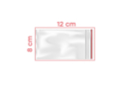 Zip Pouches 8 x 12 cm - 100 pieces - Transparent Plastic 04247 - 10doigts.fr