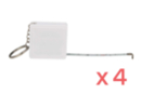 Measuring keychains - 4 pieces - Keychains 19232 - 10doigts.fr