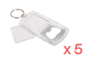 Bottle Opener Keychains - 5 Pieces - Keychains - 10doigts.fr
