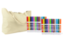 PROMO: 24 textile markers + GIFT of a beach bag - Fabric Paints and Markers 10217 - 10doigts.fr