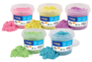 PROMO - Set of 5 buckets 1 kg of colored modeling sand - Modeling Sand - Molding and Casting 55650 - 10doigts.fr