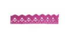 Adhesive Lace Ribbon, 1 m Roll - Fuchsia - Ribbons and Bows 13976 - 10doigts.fr
