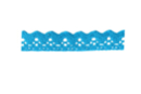 Adhesive lace ribbon, 1 m roll - Turquoise - Ribbons and Bows 13975 - 10doigts.fr