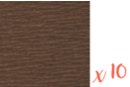 Brown crepe paper 2 m x 50 cm - Pack of 10 sheets - Crepe Paper 41166 - 10doigts.fr