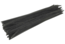 Chennilles 30 cm x Ø 4 mm (100 pieces) - black - Chenille Stems 55540 - 10doigts.fr