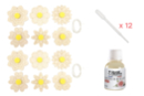 Wooden Flower Diffuser - 12 Pieces + 12 Pipettes + Rose Fragrance - Parent's Day Kits 56593 - 10doigts.fr
