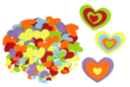 Felt Stickers Hearts - 150 Shapes - Felt Stickers 34120 - 10doigts.fr
