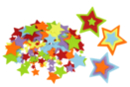 Felt Stickers Stars - 150 Shapes - Felt Stickers 34118 - 10doigts.fr