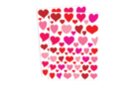 Gomets corazones Deco - 1 set (122 gomets) - Pegatinas Corazones - 10doigts.fr