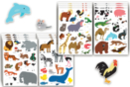 Animal Stickers - 16 Sheets (212 Large Stickers) - Animal Stickers 18086 - 10doigts.fr