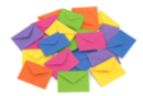 Mini paper envelopes - 24 pieces (4 x 6 colors) - Cards - 10doigts.fr