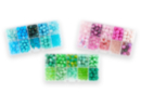 Set of 3 Shades (green, pink, and blue) - Acrylic Beads 54760 - 10doigts.fr