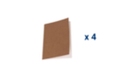 Cuadernos blancos, cubierta kraft (10,5 x 14,5 cm) - 4 piezas - Álbumes y cuadernos 29035 - 10doigts.fr