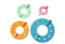Set de 4 herramientas para hacer pompones - Agujas de tejer y material de punto - 10doigts.fr