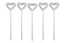 Clips de papel corazón - 5 piezas - Mosquetones - 10doigts.fr