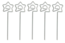 Clips pensador estrella - 5 piezas - Mosquetones 03979 - 10doigts.fr