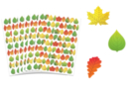 Leaf Stickers - 1 Set (510 Stickers) - Season Stickers - 10doigts.fr