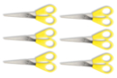 Large School Scissors - 6 Pieces - Scissors - 10doigts.fr
