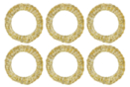 20 cm Straw Crowns - 6 Pieces - Christmas Wreaths - 10doigts.fr