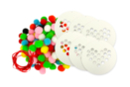 Pom-Pom Heart Kit - 6 Pieces - Educational Kits - 10doigts.fr