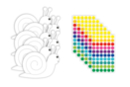 Sticker Kit: 6 Snails + 6 Sheets of Stickers - Creative Sticker Kits 52096 - 10doigts.fr