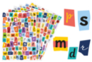 Small Alphabet Stickers - 6 Sheets - Alphabet Stickers, Messages - 10doigts.fr