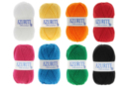Azurite Yarn 100% Acrylic - 8 Colors (White, Yellow, Orange, Red, Fuchsia, Blue, Green, and Black) - Knitting Yarns 51198 - 10doigts.fr