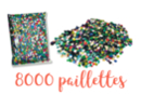Assorted Color Sequins - 8000 Sequins - Sequin Pins 10135 - 10doigts.fr