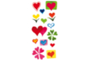 Heart Stickers for Ceramic, Glass, and Mirrors - 1 Sheet - Fancy Stickers - 10doigts.fr