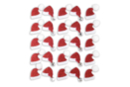 Glitter Stickers Father Christmas Hat - 25 stickers - Christmas Theme - 10doigts.fr