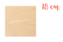 Wooden support square 18 x 18 cm - Wooden Shapes - 10doigts.fr