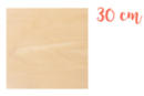 Soporte de madera cuadrado 30 x 30 cm (Grosor: 5 mm) - Siluetas de madera - 10doigts.fr