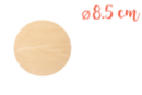 Support bois rond Ø 8,5 cm (Epaisseur : 3 mm) - Wooden Shapes - 10doigts.fr