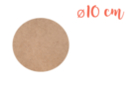 Soporte redondo MDF Ø 10 cm (Espesor: 3 mm) - Soportes Mosaicos - 10doigts.fr