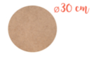 Round MDF support Ø 30 cm (Thickness: 6 mm) - Mosaic Supports 11328 - 10doigts.fr