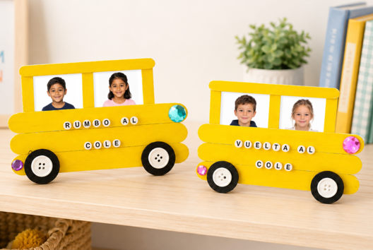 Actividad Infantil Autobús Vuelta al Cole - Manualidades para la vuelta al cole - 10doigts.fr - 2