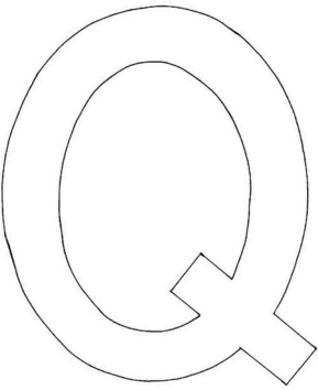 Q mayúscula - 10doigts.fr