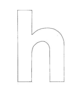 lowercase h - 10doigts.fr