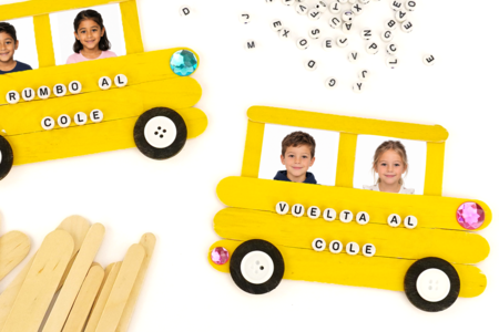 Actividad Infantil Vuelta al Cole Autobús - Manualidades para la vuelta al cole – 10doigts.fr