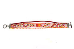 pulsera de sesgo naranja - Fermoirs bijoux - 10doigts.fr - 2