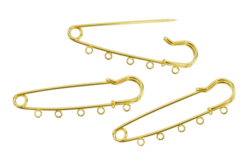 Broche imperdibles dorados - 3 unidades - Broches - 10doigts.fr