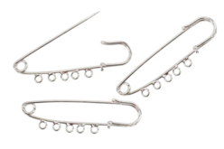 Broche imperdibles plateados y 5 anillos - Broches - 10doigts.fr