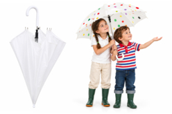 Children's umbrella for decorating - Plastique Opaque - 10doigts.fr