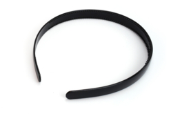 diadema negra opaca de plástico - Bijoux de cheveux - Supports pour Bijoux - 10doigts.fr