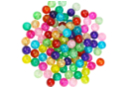 Cuentas de vidrio craqueladas - 250 unidades - Joyería Shamballa 57346 - 10doigts.fr