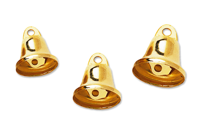Golden Metal Jingle Bells - 30 pcs - 5 - Jingle Bells and Chimes - 10doigts.com - Grelots et clochettes - 10doigts.fr