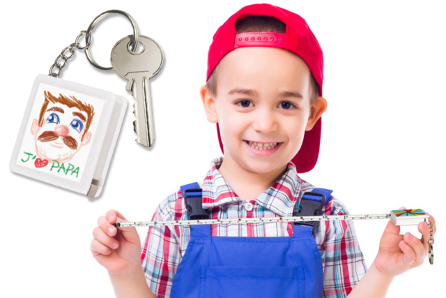 Llavero con cinta métrica - Porte-clés - 10doigts.fr