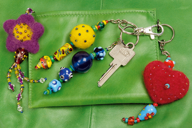 Mosquetones con eje giratorio: Idea Crea - Porte-clés - 10doigts.fr