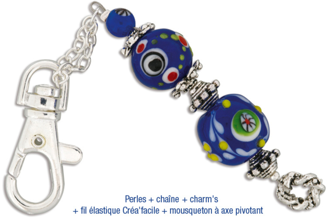 Mosquetones de eje giratorio: Idea Crea - Porte-clés - 10doigts.fr