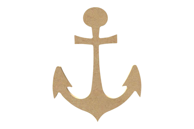 Wooden Anchor for Decorating - 1 - Wooden Shapes - 10doigts.com - Formes en bois à décorer - 10doigts.fr